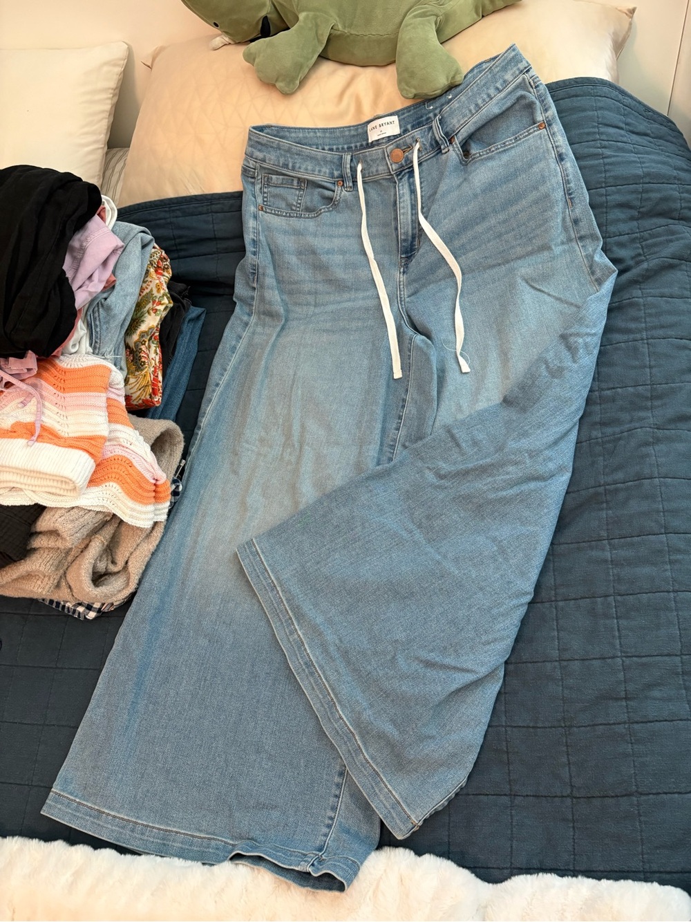 Lane Bryant Wide Leg Light Blue Women’s Jeans - Casual Comfort